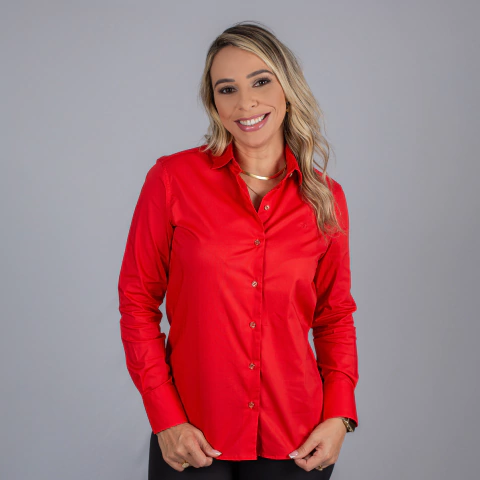 Camisete Feminina Manga Longa Lisa - 3984