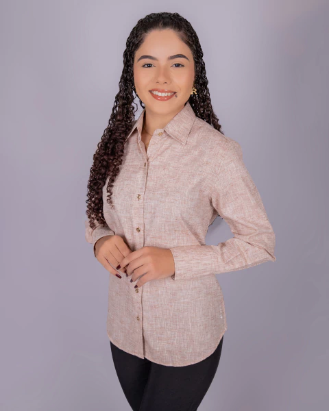 Camisete Feminina Manga Longa Microfibra Linho - 5270 - comprar online