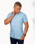 Camisa Masculina Slim Manga Curta Poliester Viscose - 0024 - Rabbit