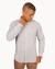 Camisa Masculina Slim Manga Longa Chambray - 0011 na internet