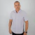 Camisa Masculina Slim Manga Curta Falso Liso - 3358 na internet