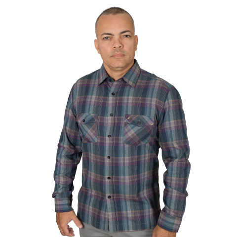 Camisa Masculina Casual Manga Longa Xadrez Flanela - 0986