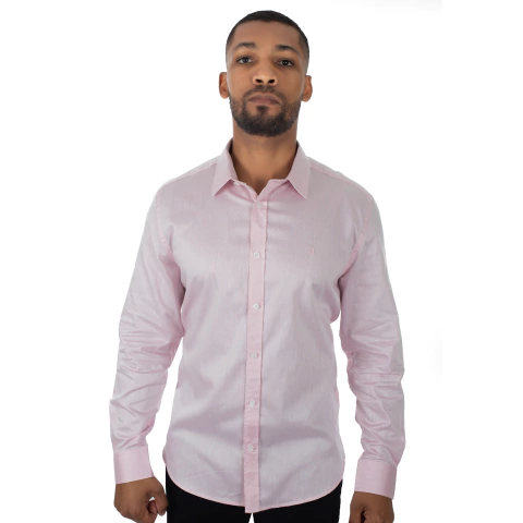 Camisa Masculina Slim Manga Longa - 1249