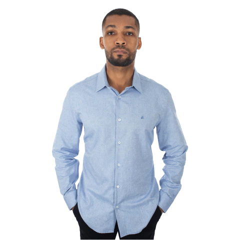 Camisa Masculina Slim Manga Longa - 1602