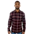 Camisa Masculina Slim Manga Longa Xadrez - 1619 na internet