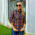 Camisete Feminina Manga Longa Xadrez - 2415 - comprar online