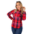 Camisete Feminina Manga Longa Xadrez - 2415 - Rabbit