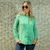 Camisete Feminina Manga Longa Linho Algodão - 3324