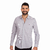 Camisa Masculina Slim Manga Longa Listrada com Detalhe - 9885