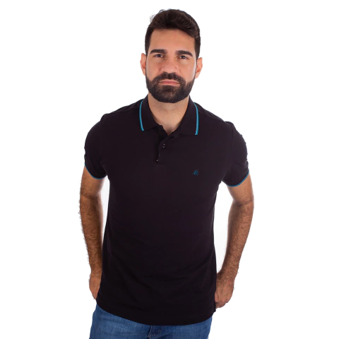 Polo Masculina Manga Curta Malha Piquet - 0876