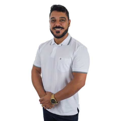 Polo Masculina Manga Curta Malha Piquet - 3233