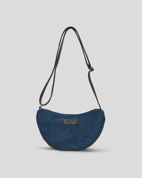Bolsa Lua Veludo | Marinho