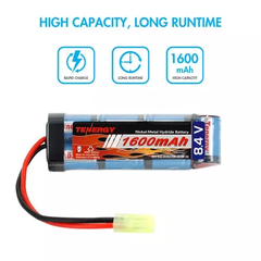 BATERIA NIMH Tenergy Airsoft NiMH 8.4V 1600mAh Flat Battery Pack w/ Mini Tamiya en internet