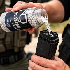 BBS BALINES AIRSOFT 0,25G botella x 3300bbs ASG BLASTER - comprar online