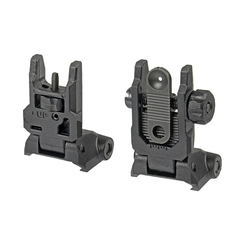 Mira trasera y delantera plegable táctica metalica, negra - comprar online