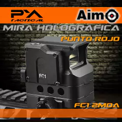 MIRA AIM COMPACTA TACTICA FC1 2MOA HOLOGRAFICA PUNTO ROJO CLONE