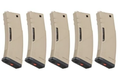 Cargador M4 KRYTAC Pack 5 Mid Cap 150bbs 6mm Tan