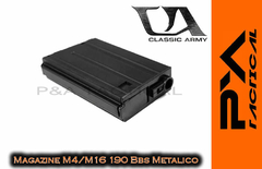 MAGAZINE CARGADOR M16 / M4 CORTOS 190bbs METALICO - Pya Tactical Store
