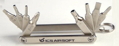 ICS AIRSOFT 8-IN-1 KEYCHAIN MINI MULTITOOL LLAVERO ALLEN + OTROS