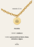 Pulsera Medalla 1,5cm DORADO Personalizada - Signo zodiacal - comprar online