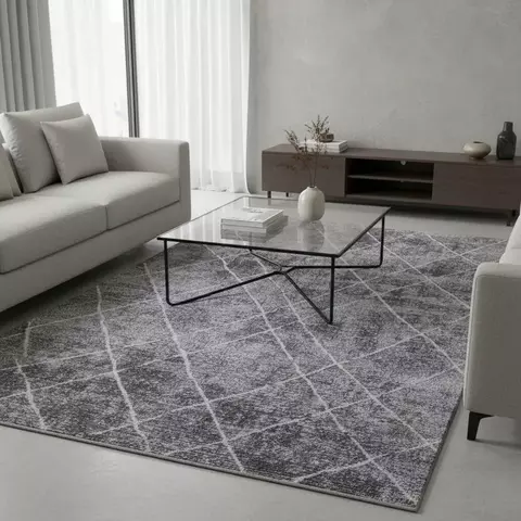 Alfombra Moderna Diseño Rectangular 100 X 140 Antideslizante - tienda online