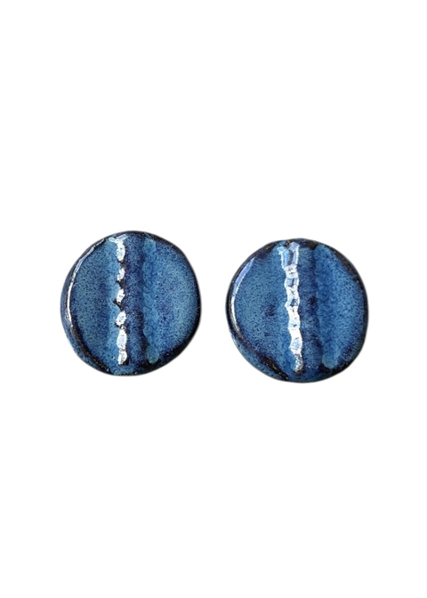 Brinco de cerâmica azul - comprar online