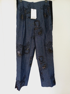 PANTALON DENIM JAZMIN BORDADO T2 - comprar online
