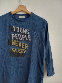 REMERA AZUL ZARA 9/10 - comprar online