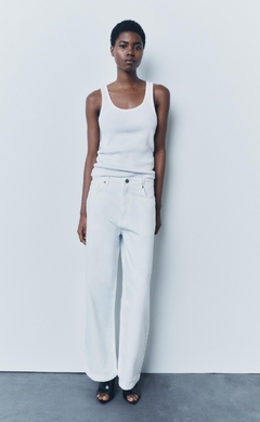JEAN WIDELEG ZARA BLANCO 28/30