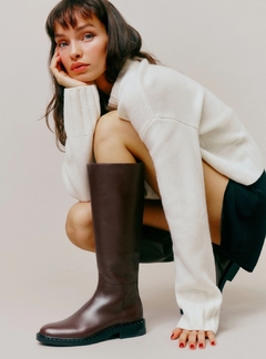 BOTAS CHOCOLATE ZARA 40 - comprar online