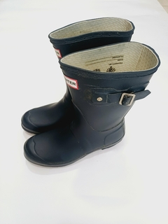 BOTAS HUNTER AZULES CORTAS 38 - SECONDMODEVINTAGE