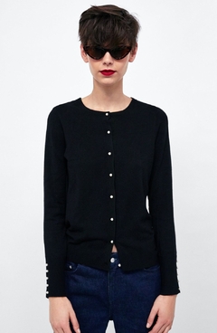 CARDIGAN ZARA M CON PERLITAS - comprar online