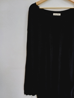 SWEATER LARGO JAZMIN NEGRO T1 OVERSIZE - comprar online