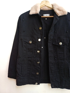 CAMPERA NAIMA DENIM CON PIEL M - comprar online