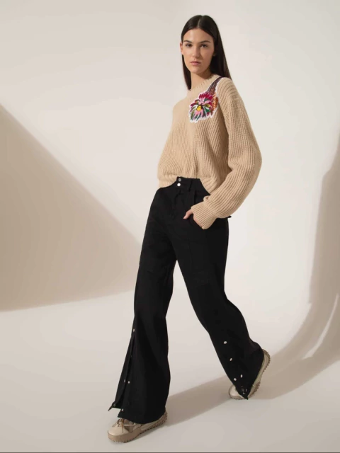 PANTALON JAZMIN CHEBAR NEGRO T1