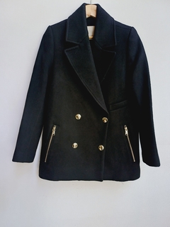 SACO PAÑO JAZMIN CHEBAR NEGRO T2 - comprar online
