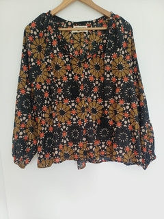 BLUSA RAPSODIA L PRINT MARRONES - comprar online