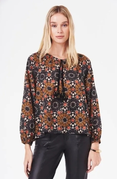 BLUSA RAPSODIA L PRINT MARRONES