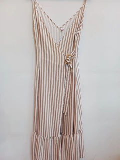 VESTIDO LINO RAYADO M