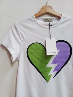REMERA JAZMIN CHEBAR HEART BLANCA 2 - tienda online