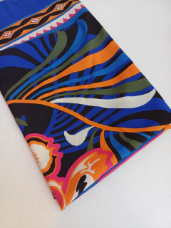 FOULARD CHER AZUL Y NARANJA