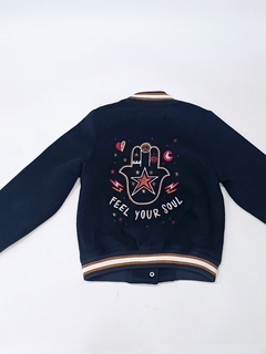 BOMBER PAÑO RAPSODIA BORDADA 6T - SECONDMODEVINTAGE