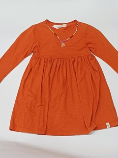VESTIDO RAPSODIA LADRILLO 6T Y 8T
