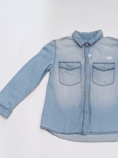 CAMISA ZARA DENIM 7T - comprar online