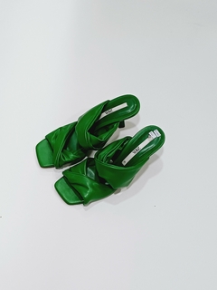 SANDALIAS ZARA VERDE 37 en internet