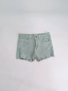 SHORT ZARA DENIM VERDE 6T