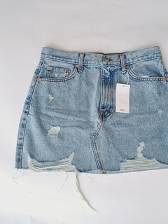 POLLERA DENIM MANGO 26 - comprar online
