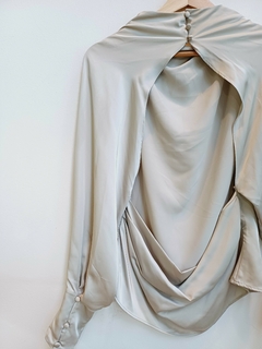 BLUSA ZARA SEDA S VISON - SECONDMODEVINTAGE
