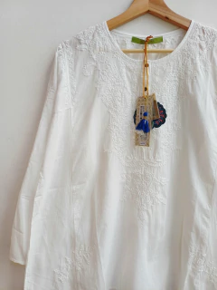 BLUSA RAPSODIA GANDHA OFF WHITE L - SECONDMODEVINTAGE