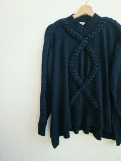SWEATER JAZMIN CHEBAR AZUL MARINO 2 - comprar online